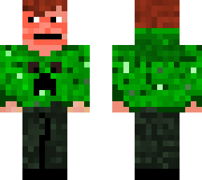 boy with creeper hoodie
