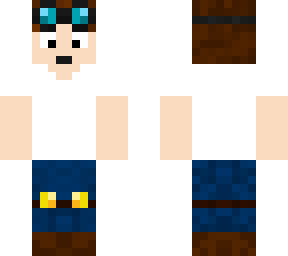 dantdm skin template with pants