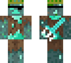 drowned pirate king with trident