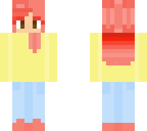 girl with red blended hair get skin to 8 likes :)