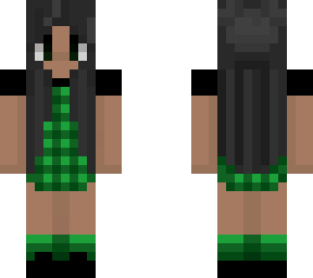 green dress