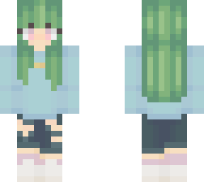 green hair