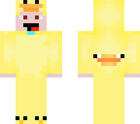 justyouraverageskin but wearing a duck costume