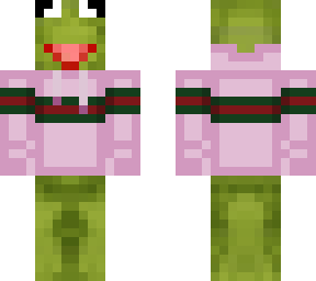kermit with pink gucci hoodie