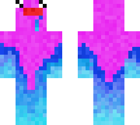 pink and blue fire, derpy