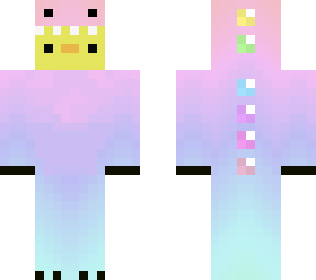rainbow dino onsie duck