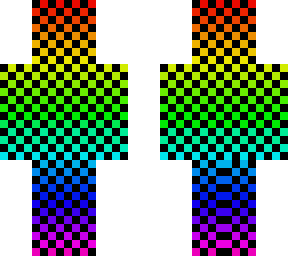 rainbow square man