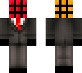 rubik's  cube in a suit
