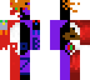 split dark and light panda