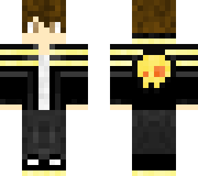 teen black and gold hoodie w/ skull v5 (fixed pants)