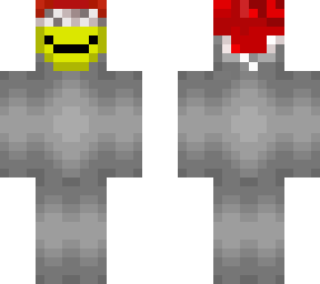 yellow mask christmas hat