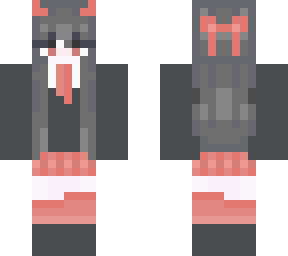 black and red school girl