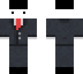black hat suit