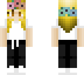 blondie with a flower crown