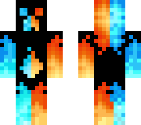 cool fire and ice creeper original by chimpigamer