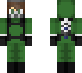 green hazmat suit