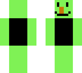 green noob with fake nose