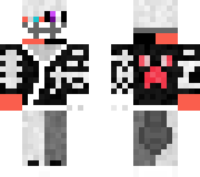 half red half black ninja