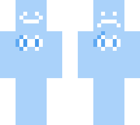 happy or sad blue creature