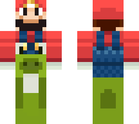 mario rideing yoshi