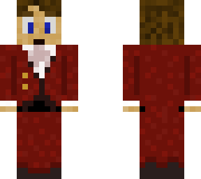 maroon suit