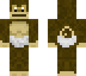 monkey with diaper