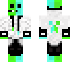 neon green and neon blue slime
