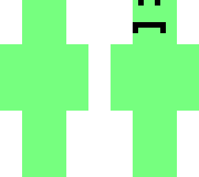 sad green man