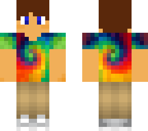 tye-dye (spelled right) skin