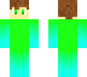a green blue base skin