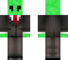 alien in suit