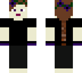 black and purple plaited girl