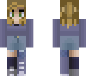 blonde girl- (short hair)