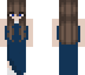 blue dress girl