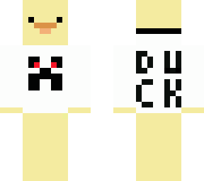 duck in creeper hoodie :d