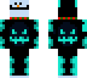 eboy snowman aqua outlines