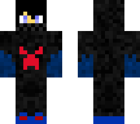 evil black and blue boy