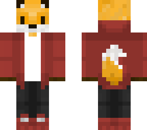 fox in hoodie