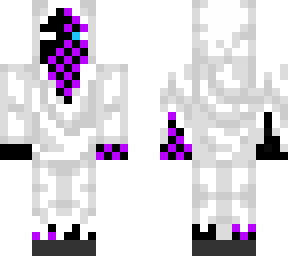 glitched white ninja
