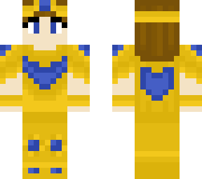 gold and lapis armor