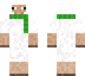 green scarf sheep