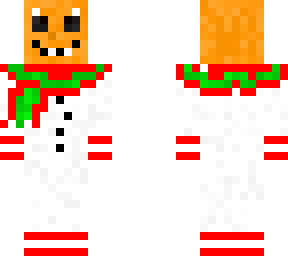 mueco de nieve con calabaza en la cabeza