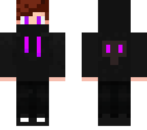 neon purple guy in hoodie