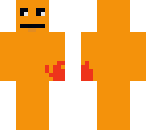 orange guy looking at his bleeding hand