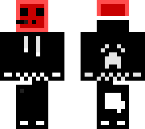 red and bklack slime