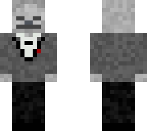 skeleton in a tuxedo
