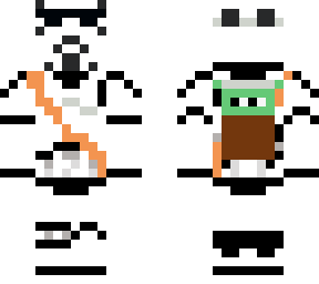 storm trooper with baby yoda