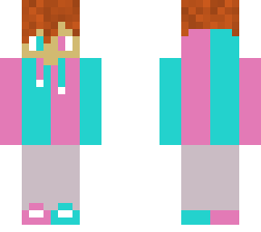 aqua and pink oodie boy