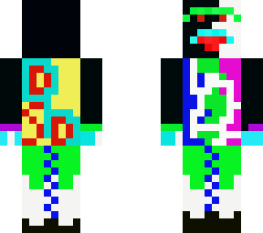 back faced suit person