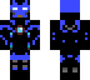 black and blue ironman